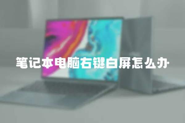筆記本電腦右鍵白屏怎么辦