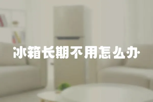 冰箱長期不用怎么辦