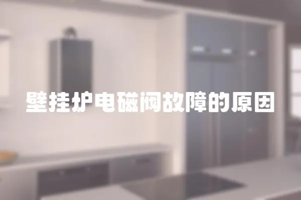 壁掛爐電磁閥故障的原因