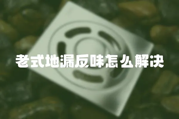 老式地漏反味怎么解決