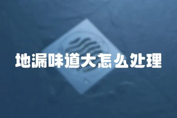 地漏味道大怎么處理