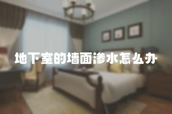 地下室的墻面滲水怎么辦