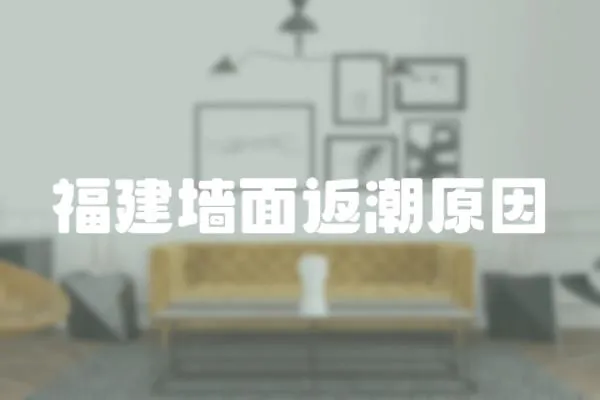 福建墻面返潮原因