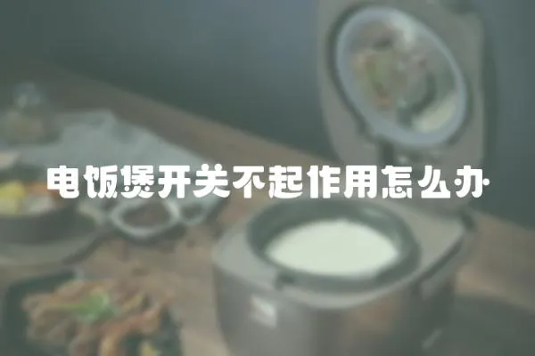 電飯煲開關不起作用怎么辦