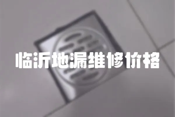 臨沂地漏維修價格