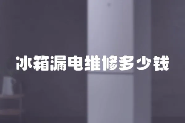 冰箱漏電維修多少錢