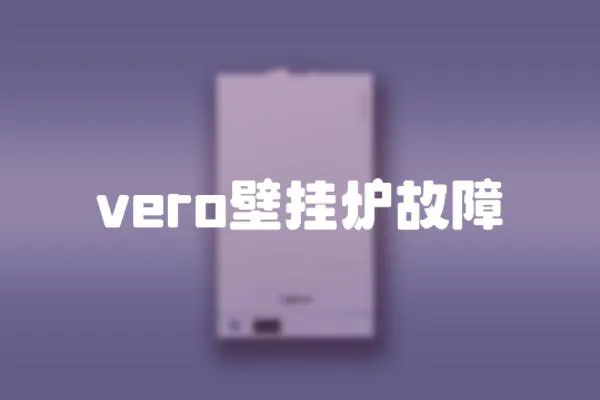 vero壁掛爐故障