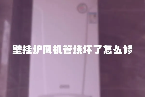 壁掛爐風機管燒壞了怎么修