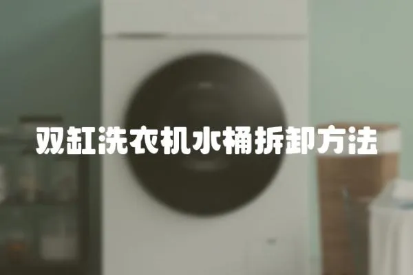 雙缸洗衣機水桶拆卸方法