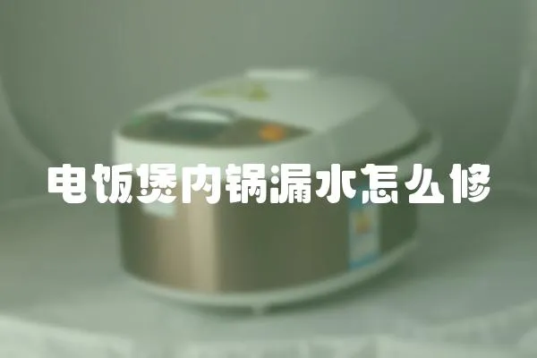 電飯煲內(nèi)鍋漏水怎么修