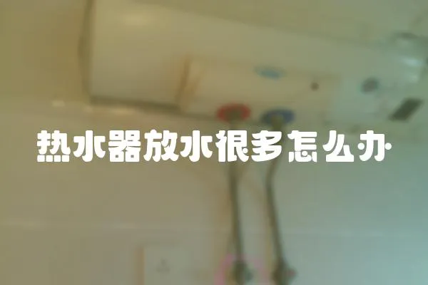 熱水器放水很多怎么辦