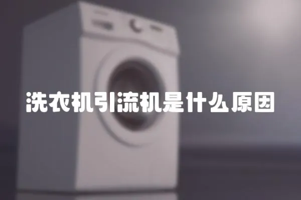 洗衣機引流機是什么原因