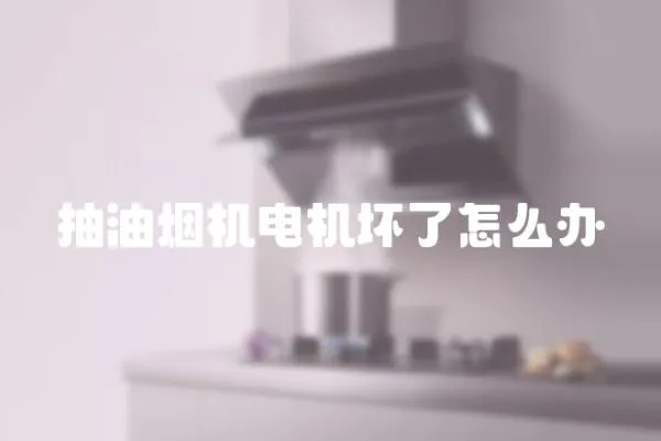 抽油煙機電機壞了怎么辦