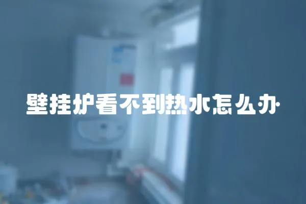 壁掛爐看不到熱水怎么辦