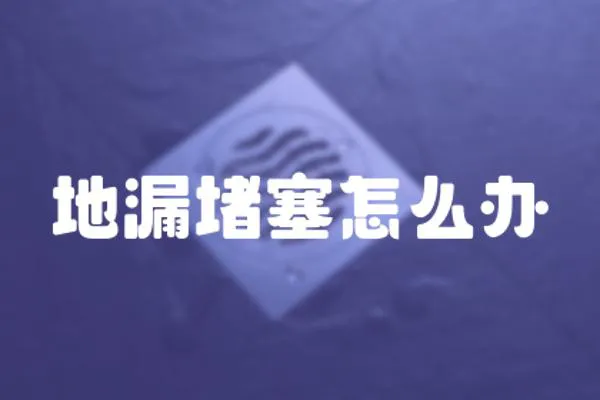 地漏堵塞怎么辦