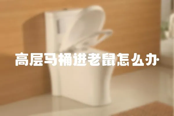高層馬桶進老鼠怎么辦