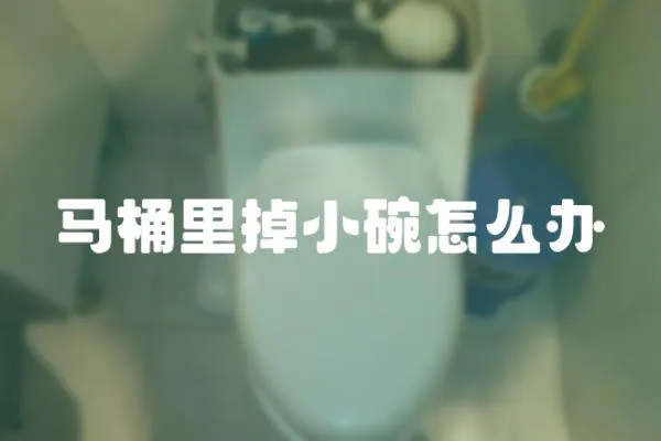 馬桶里掉小碗怎么辦
