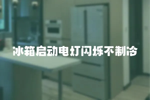 冰箱啟動電燈閃爍不制冷