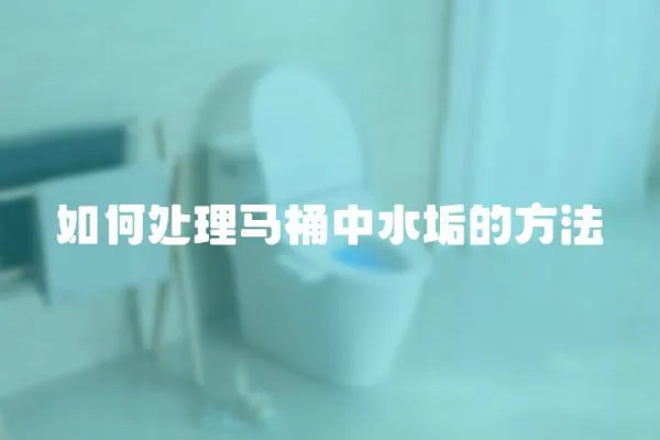 如何處理馬桶中水垢的方法