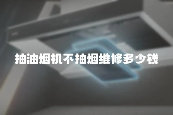 抽油煙機不抽煙維修多少錢