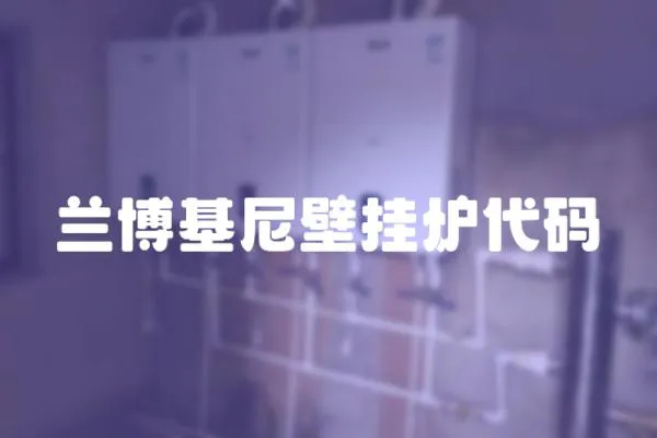 蘭博基尼壁掛爐代碼