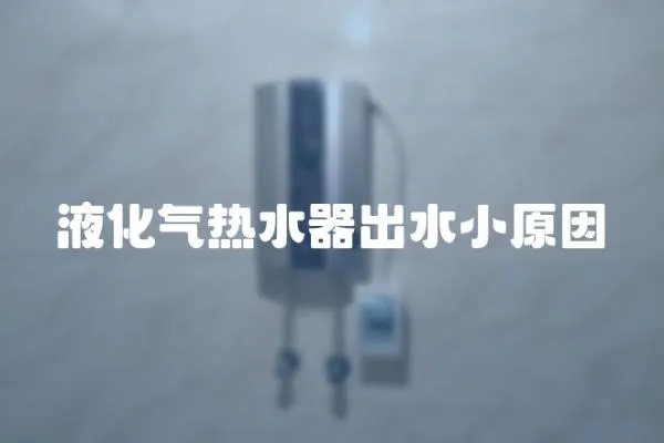 液化氣熱水器出水小原因