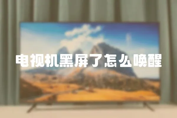 電視機黑屏了怎么喚醒