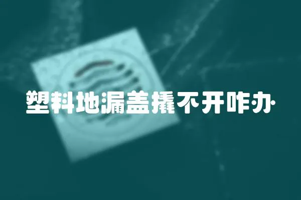 塑料地漏蓋撬不開(kāi)咋辦