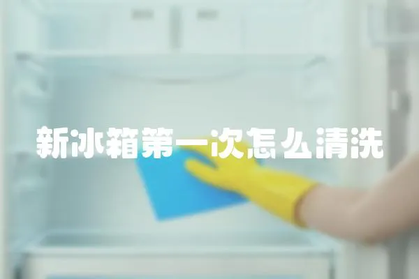 新冰箱第一次怎么清洗