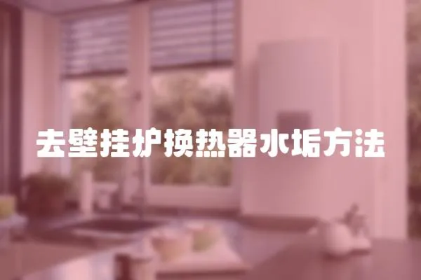 去壁掛爐換熱器水垢方法