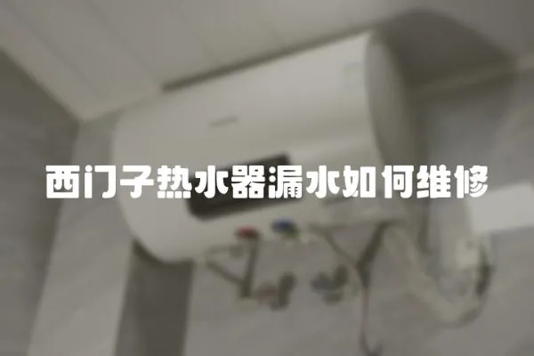 西門子熱水器漏水如何維修