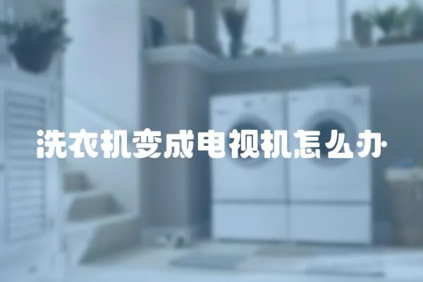 洗衣機變成電視機怎么辦