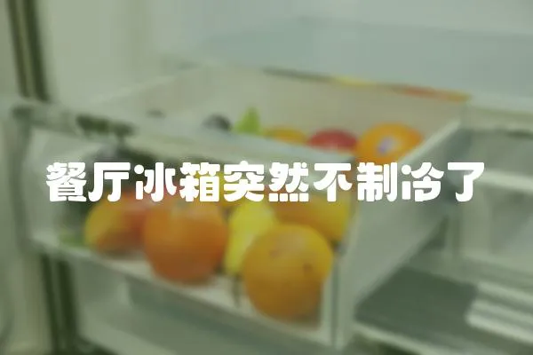 餐廳冰箱突然不制冷了