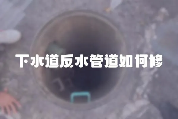 下水道反水管道如何修