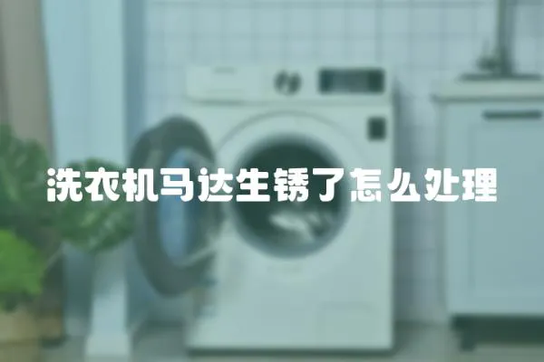 洗衣機馬達生銹了怎么處理