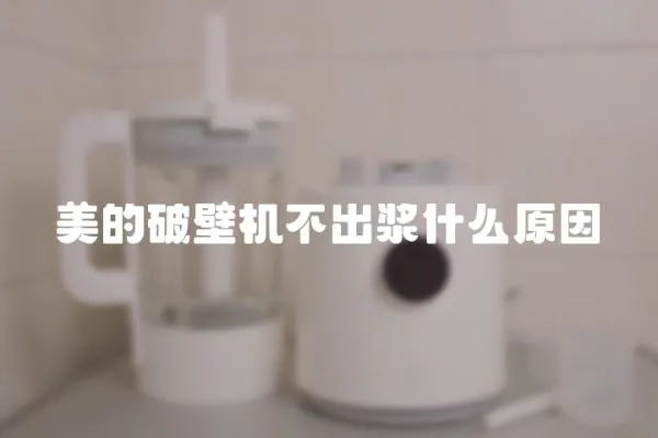 美的破壁機不出漿什么原因