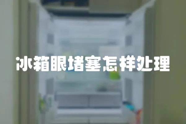 冰箱眼堵塞怎樣處理