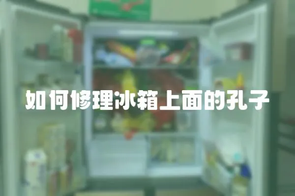 如何修理冰箱上面的孔子