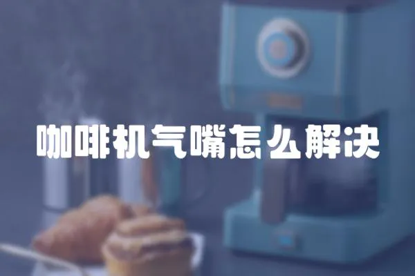 咖啡機氣嘴怎么解決