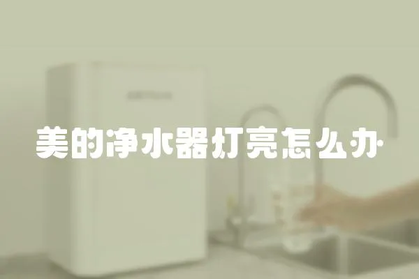 美的凈水器燈亮怎么辦