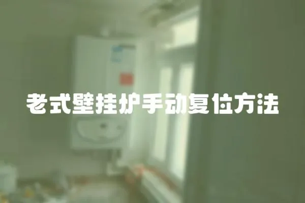 老式壁掛爐手動(dòng)復(fù)位方法