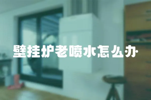 壁掛爐老噴水怎么辦