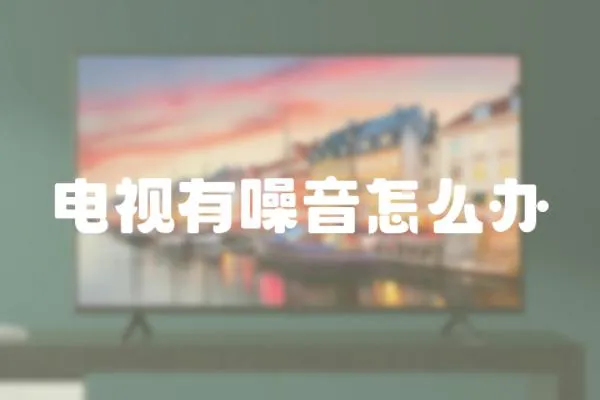 電視有噪音怎么辦