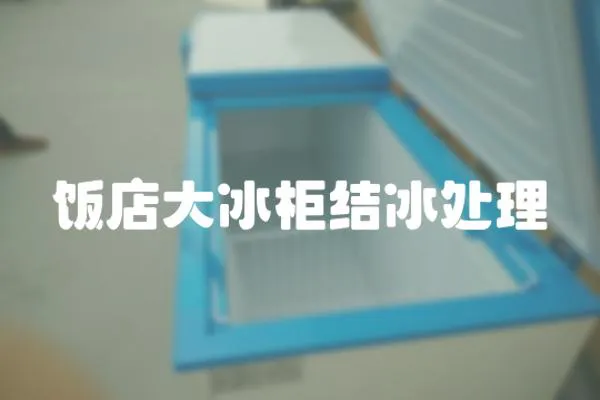 飯店大冰柜結冰處理