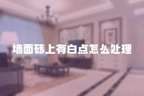 墻面磚上有白點(diǎn)怎么處理