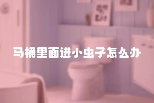馬桶里面進小蟲子怎么辦