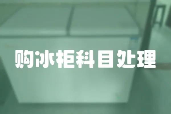 購冰柜科目處理