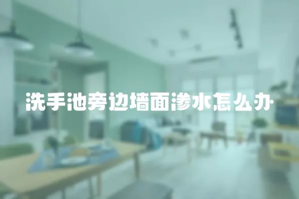 洗手池旁邊墻面滲水怎么辦