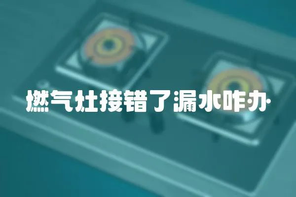燃氣灶接錯了漏水咋辦