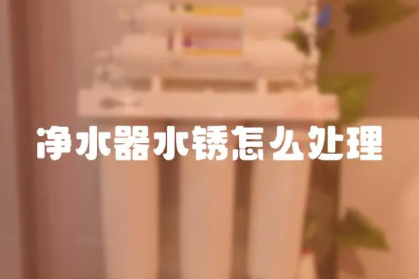 凈水器水銹怎么處理